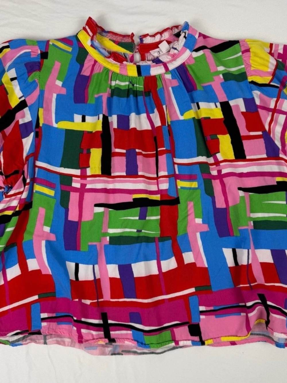 THML Colorful Abstract Print Blouse - Size Small